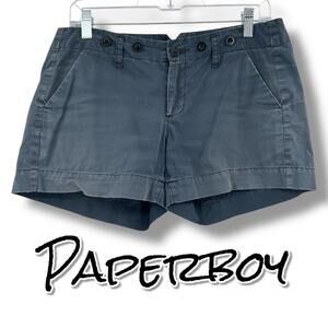 Paperboy Anthropologie Cargo Shorts Smoke Gray Chino Women’s Size 4